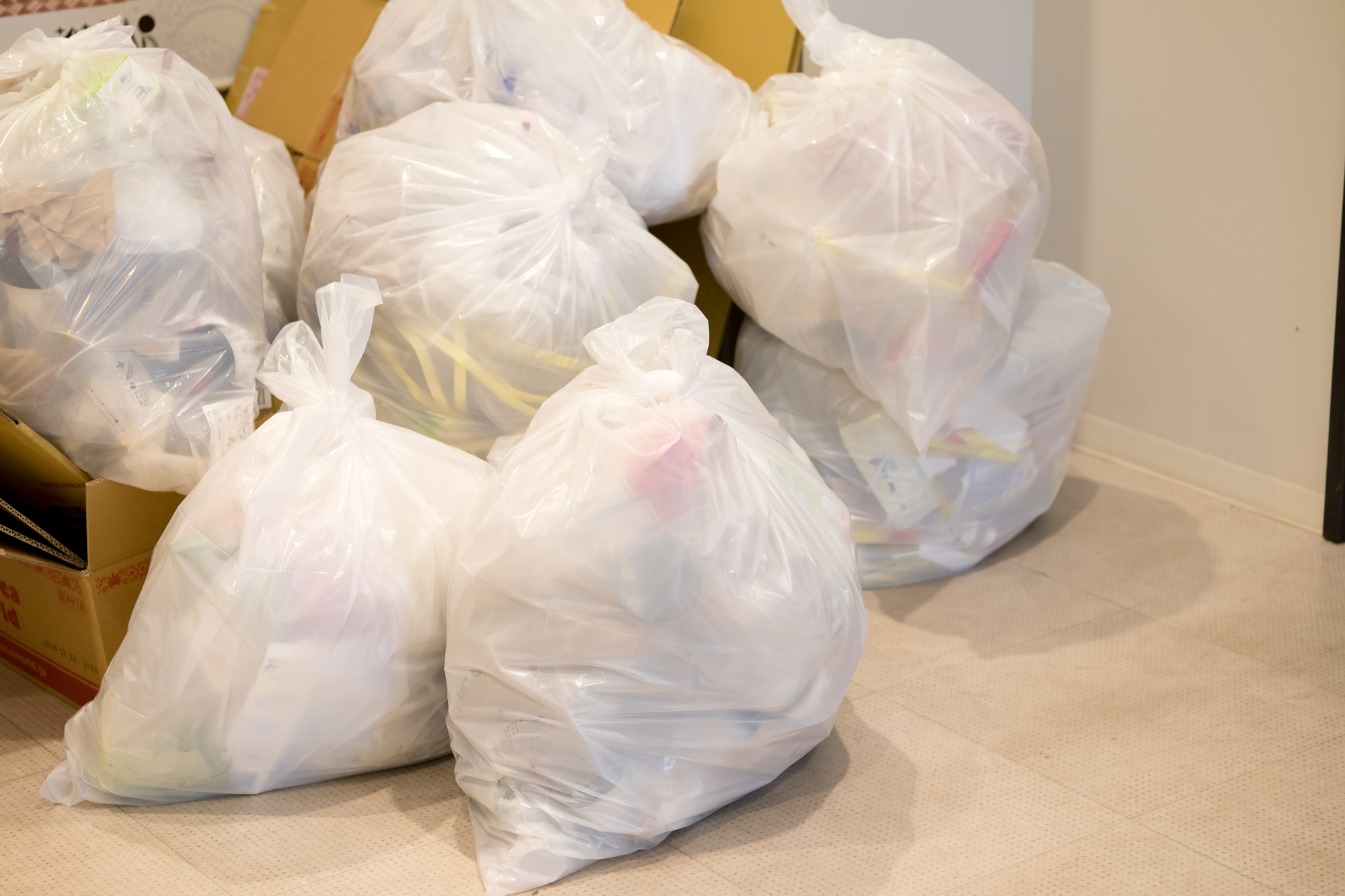 4　プラスチックゴミや生ゴミなどを捨てる