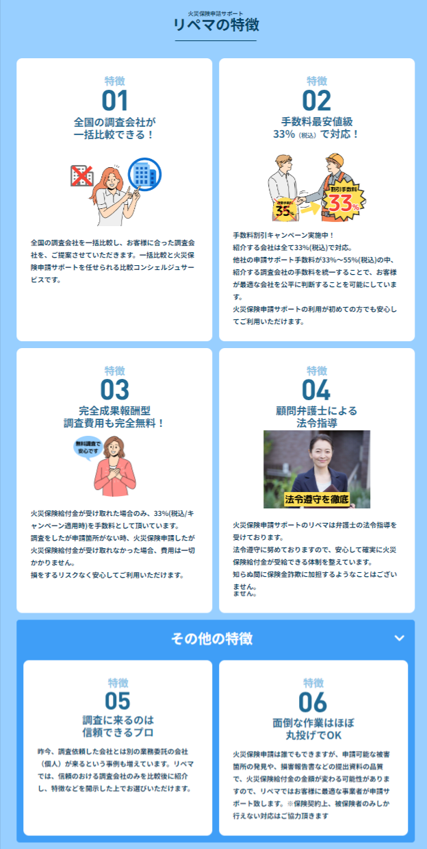 サービスの特徴