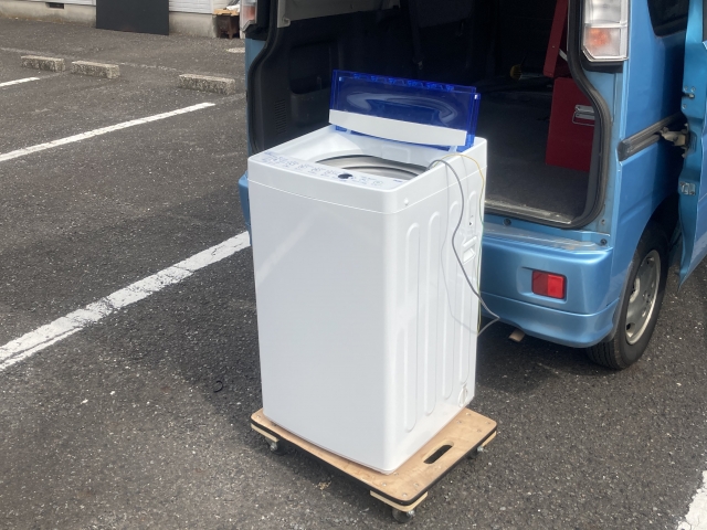 店舗に洗濯機を持ち込みする