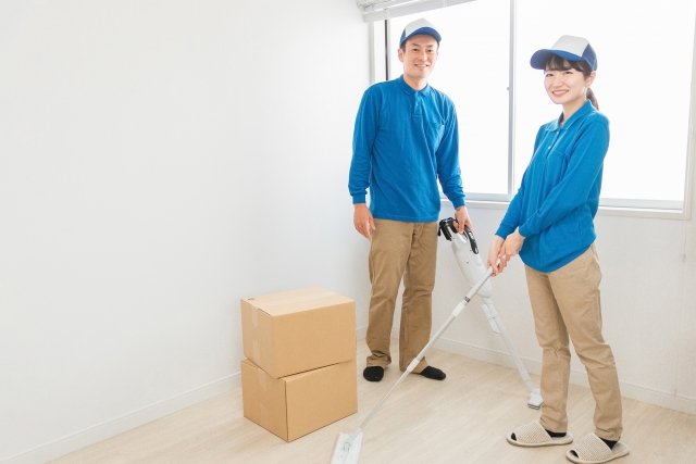 入居時に新居を掃除する