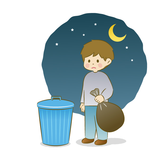 決められた日時と場所に出す