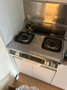 狭山市 I様 1DK 冷蔵庫・ガスコンロ 回収前