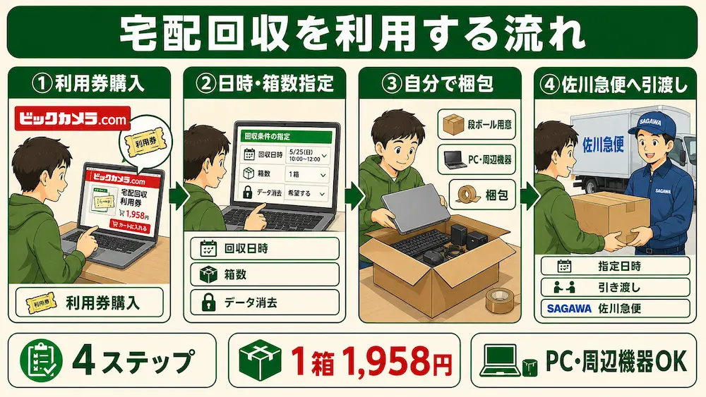 ②小型家電として宅配回収を依頼する方法