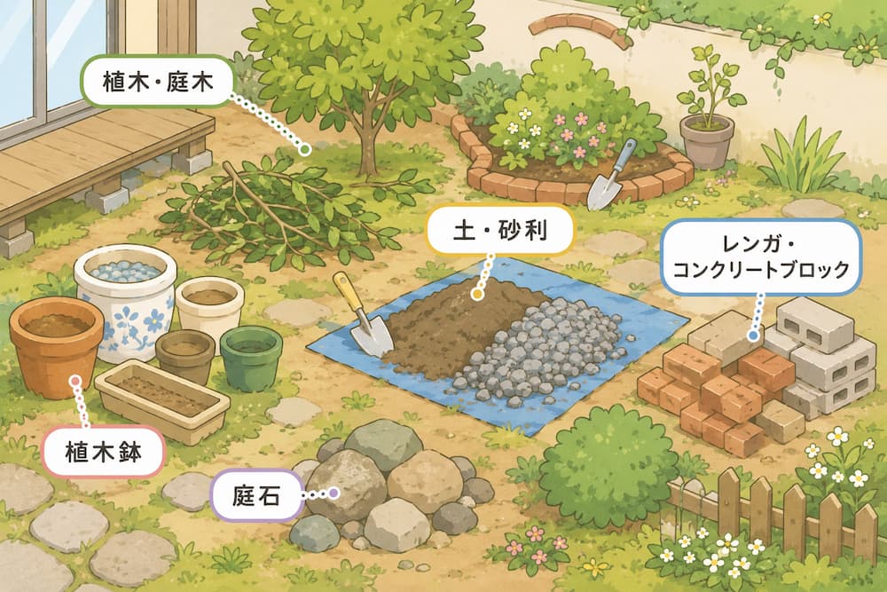 植木鉢以外の庭の不用品もまとめて処分するなら