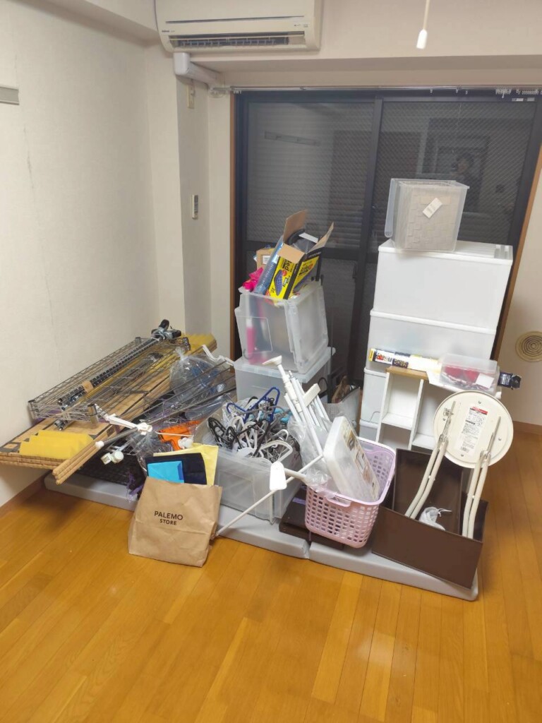 東庄町 よしだ様 1K 衣類・日用雑貨 回収前