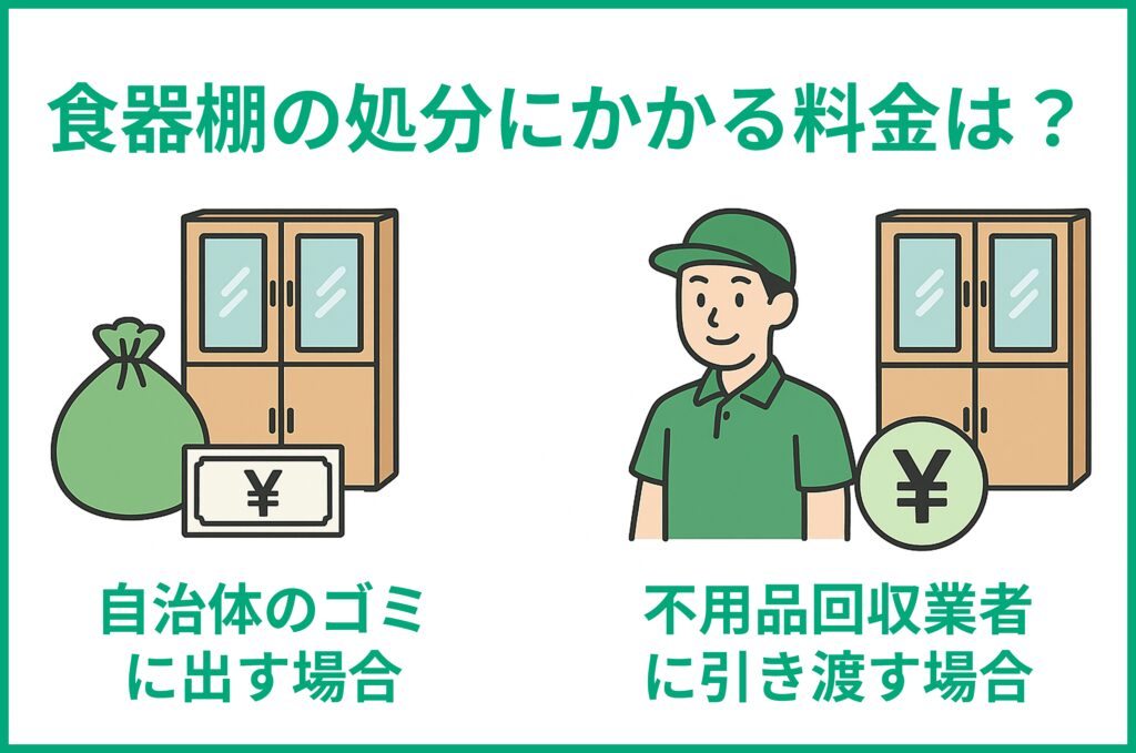 食器棚を処分する際の料金