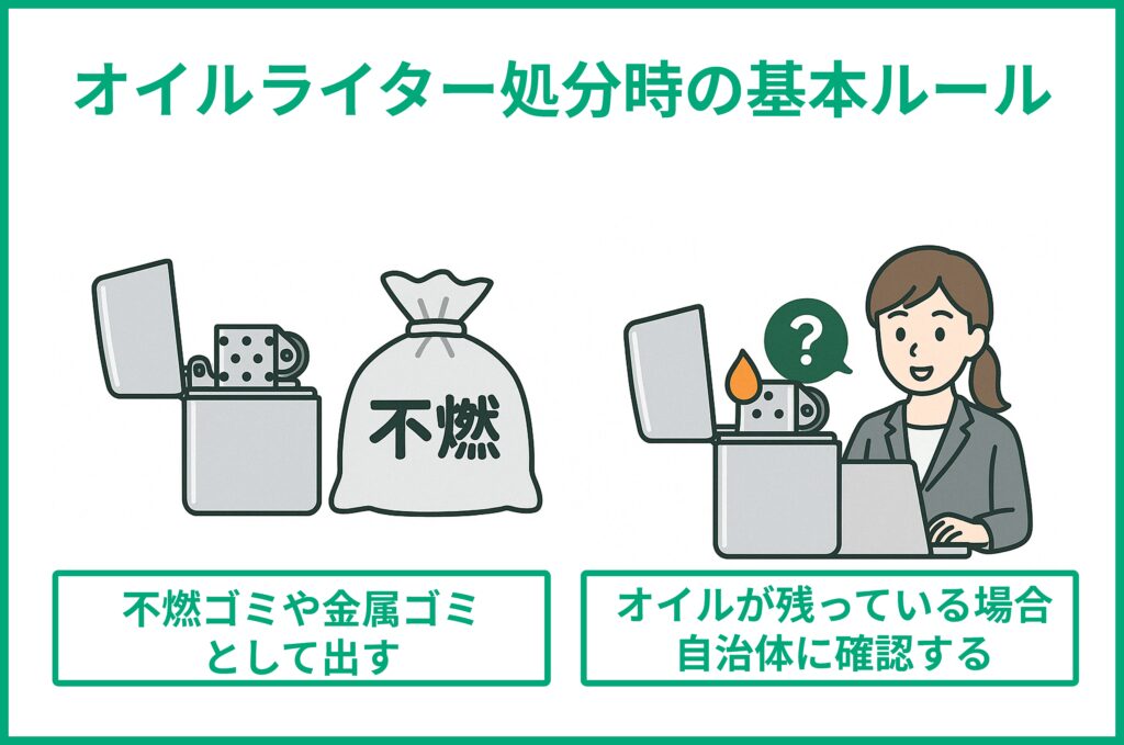 オイルライターの捨て方