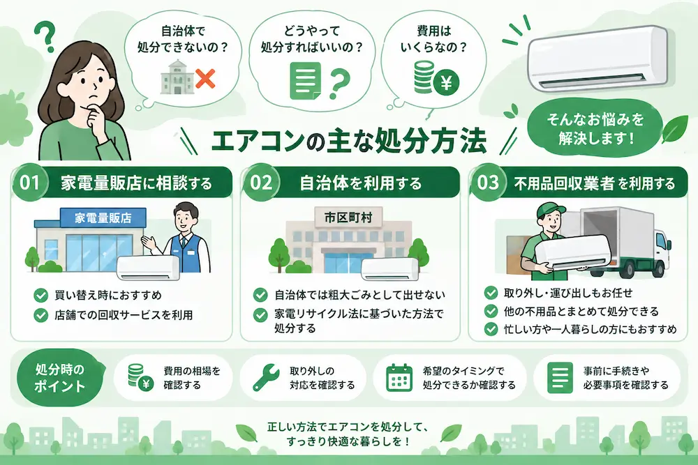 エアコンの処分の取り扱い