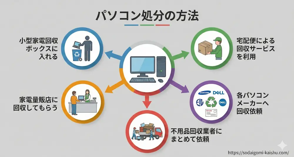 吉川市でパソコンを処分する方法