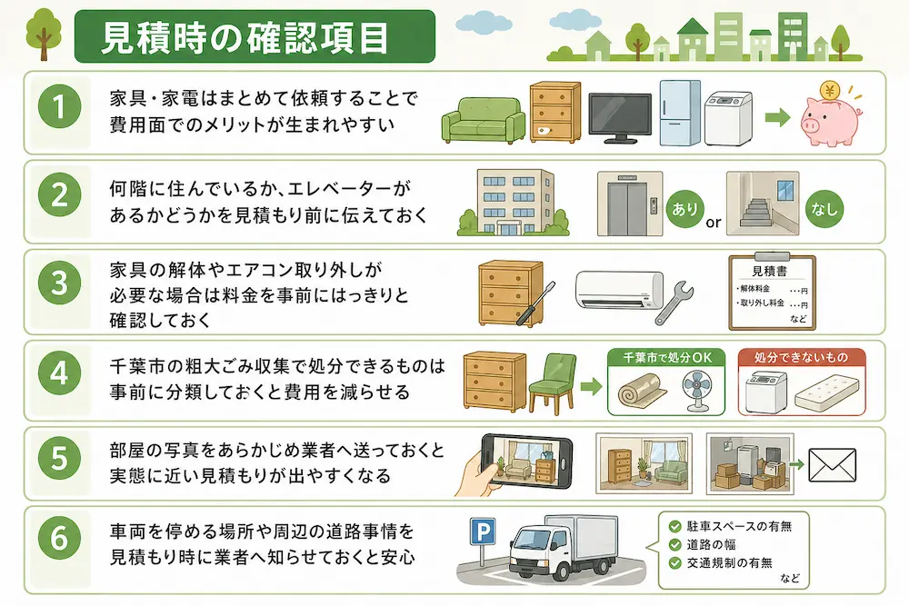 見積時の確認項目