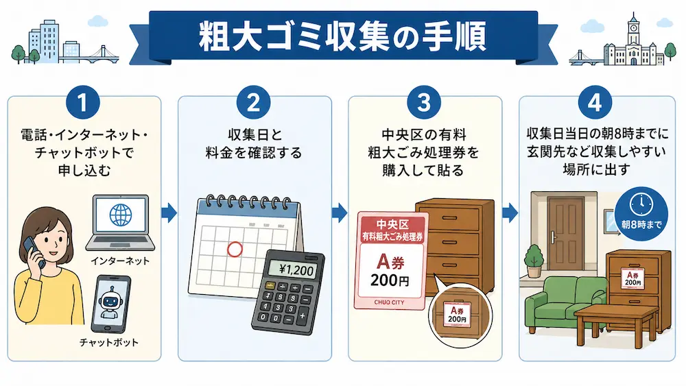 粗大ゴミ収集の手順