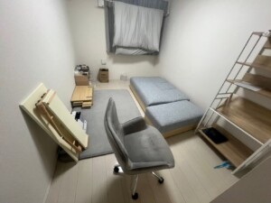 越谷市 R様 1R ベッド・ソファなど 回収前