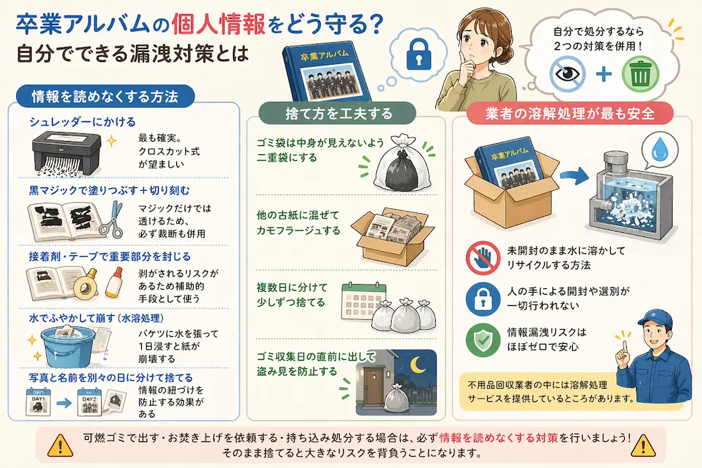 卒業アルバムの個人情報をどう守る？自分でできる漏洩対策とは