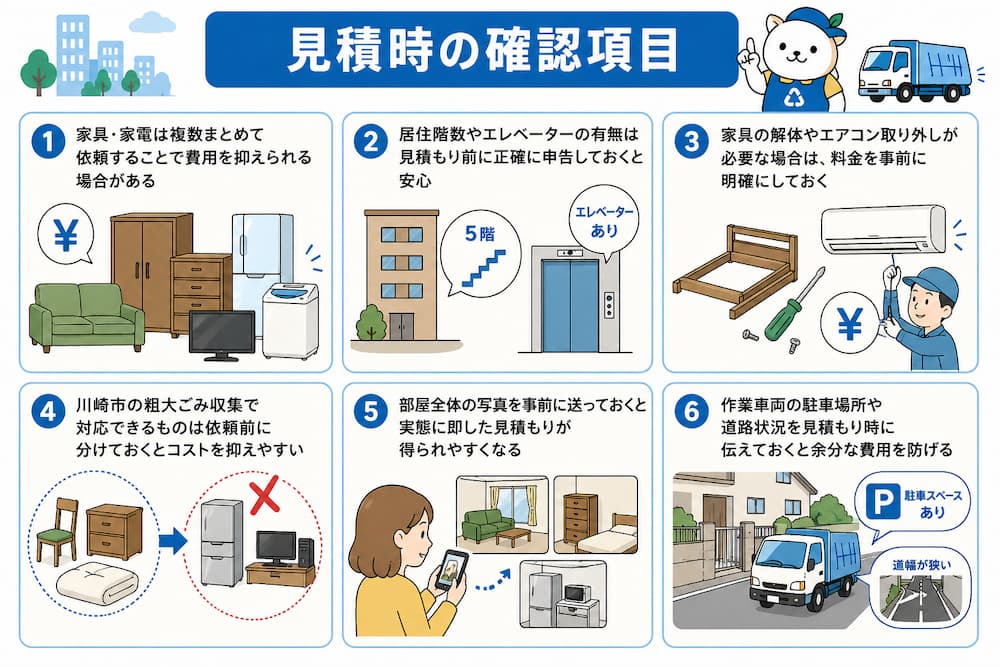 見積時の確認項目