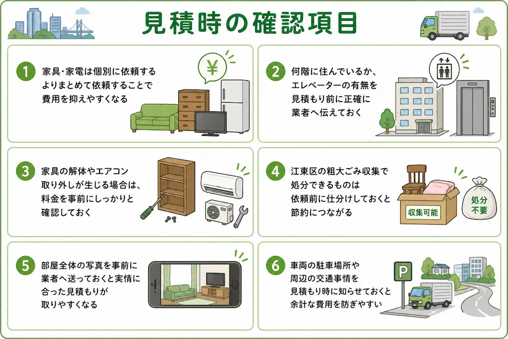 見積時の確認項目