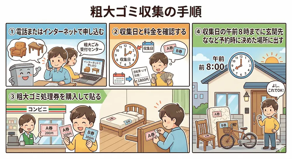 大田区｜粗大ゴミ収集の手順