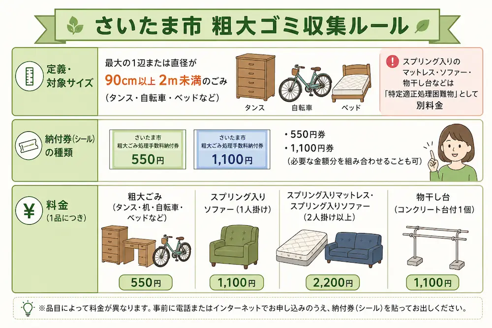 さいたま市粗大ゴミ収集ルール