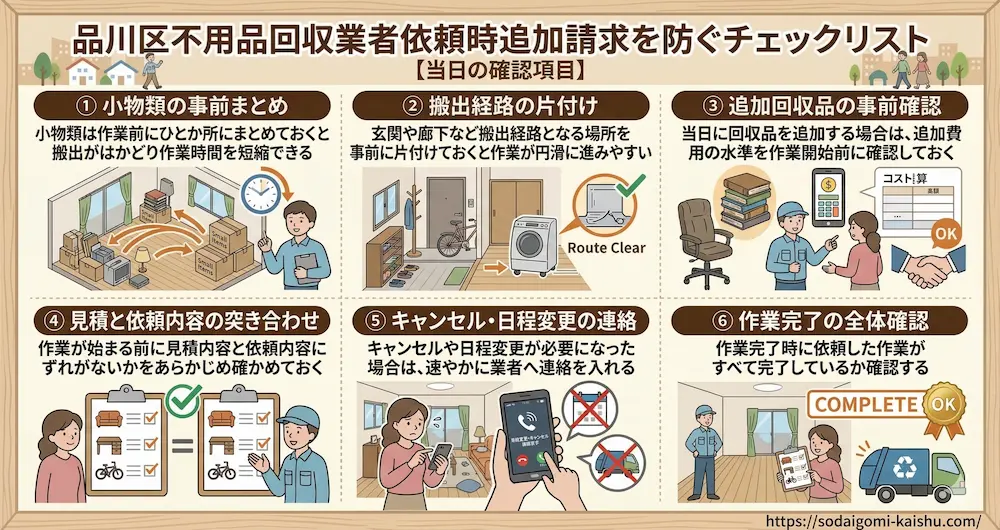 品川区|当日の確認項目