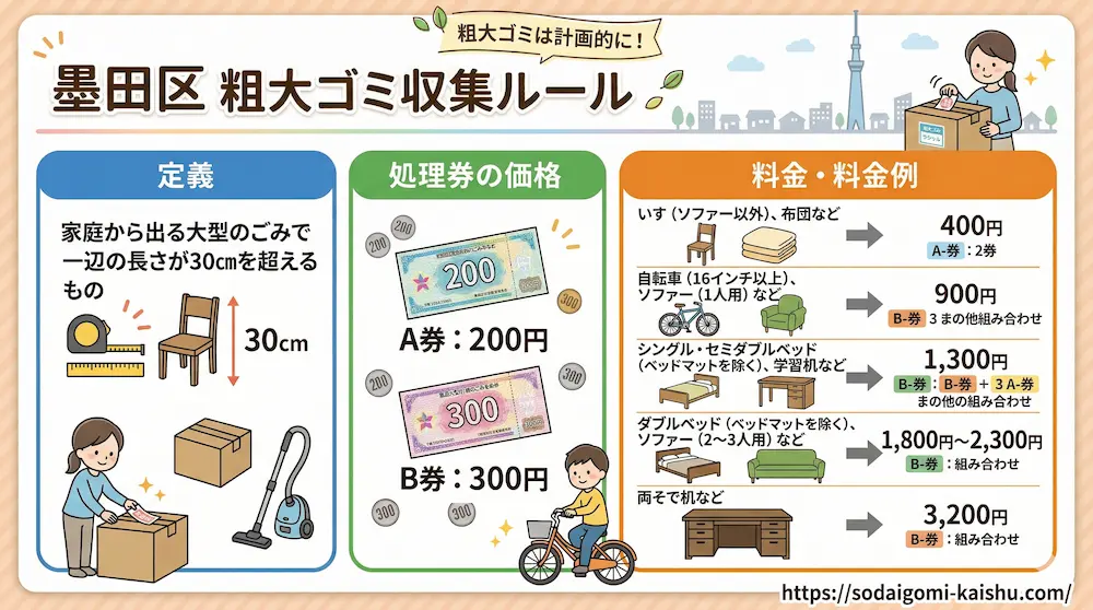 【自治体でも収集可】墨田区で粗大ゴミを出す手順