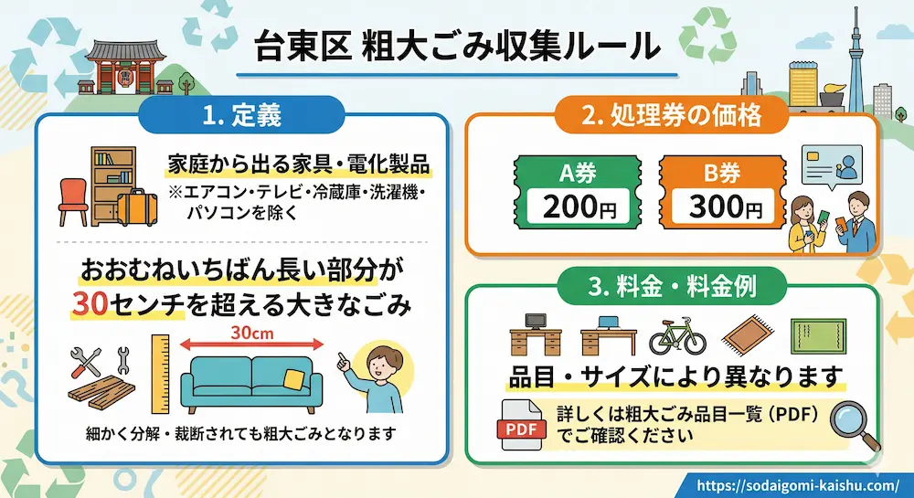 【自治体でも収集可】台東区で粗大ゴミを出す手順