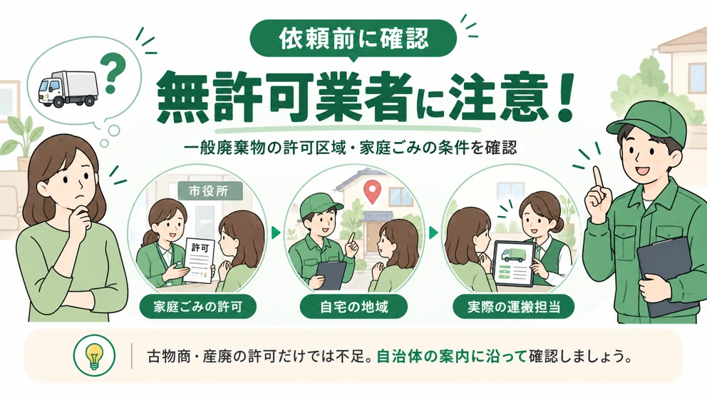 東京都の不用品回収は無許可業者に注意!