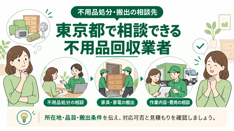 東京都で相談できる不用品回収業者7社