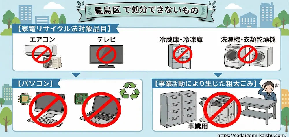 豊島区で処分できないもの