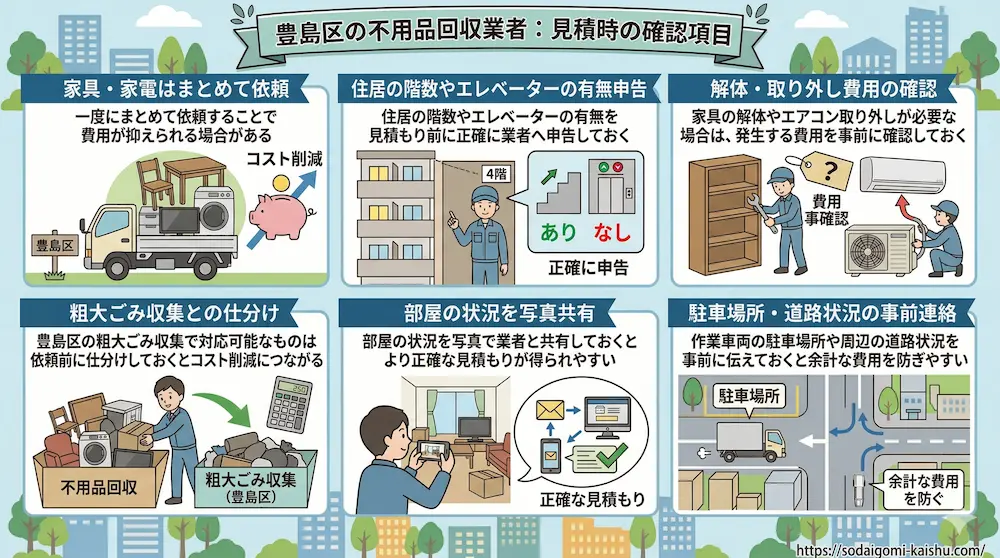 豊島区|見積時の確認項目