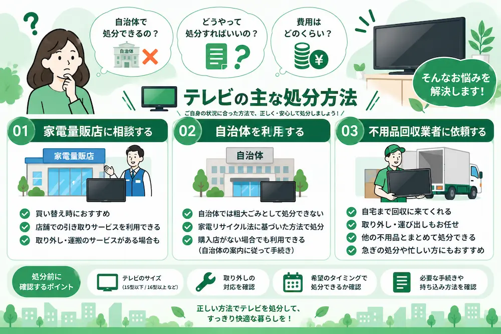 テレビの処分の取り扱い