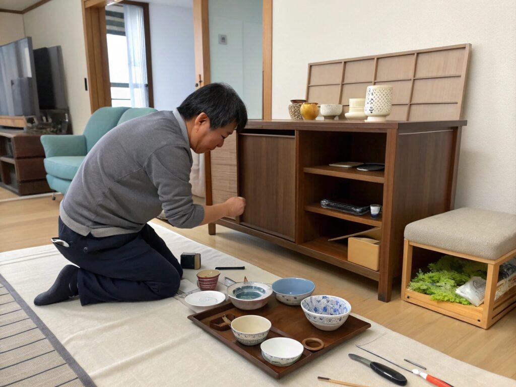 食器棚解体