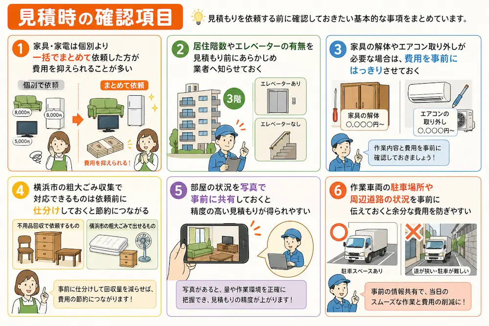 見積時の確認項目